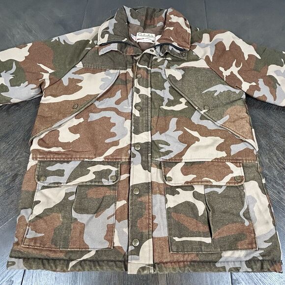 Vtg Cabela’s Gore-Tex Duck Camo Hunting Jacket Coat Parka Men's Size Medium - Picture 5 of 16